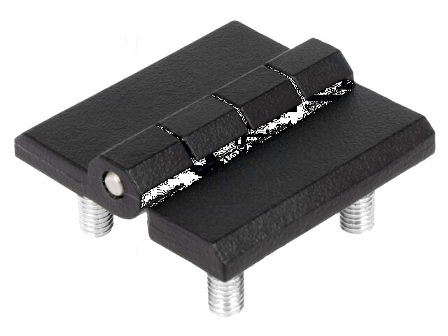 Scharnier; Br: 40mm; legering van aluminium en zink; zwart Scharnier; Br: 40mm; legering van aluminium en zink; zwart